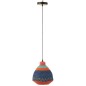 Lampe suspendue en roseau multicolore 25x25x27 cm