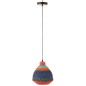 Lampe suspendue en roseau multicolore 25x25x27 cm