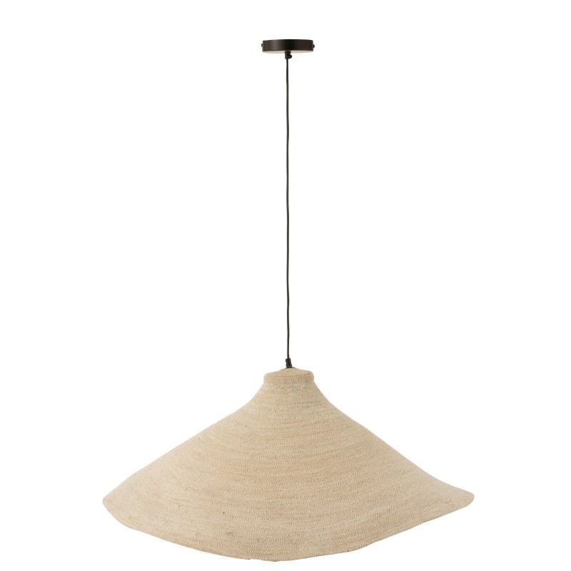 Lampe suspendue en roseau blanc 82x82x34 cm Lampe suspendue en roseau blanc 82x82x34 cm
