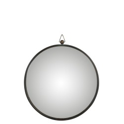 MIROIR BOMBE METAL NOIR LARGE