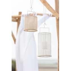 LANTERNA APPESA CILINDRO MET/POL WHI L