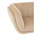 FAUTEUIL 3 PLACE LINA VELOUR/BOIS DE FRENE BEIGE FAUTEUIL 3 PLACE LINA VELOUR/BOIS DE FRENE BEIGE
