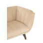 FAUTEUIL 3 PLACE LINA VELOUR/BOIS DE FRENE BEIGE FAUTEUIL 3 PLACE LINA VELOUR/BOIS DE FRENE BEIGE