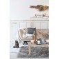 FAUTEUIL 3 PLACE LINA VELOUR/BOIS DE FRENE BEIGE FAUTEUIL 3 PLACE LINA VELOUR/BOIS DE FRENE BEIGE