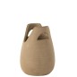 Vase anse en céramique beige 20x20x30 cm Vase anse en céramique beige 20x20x30 cm
