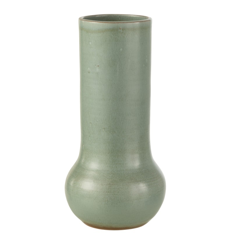 Vase en céramique bleu gris 14x14x40 cm Vase en céramique bleu gris 14x14x40 cm