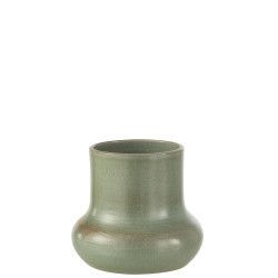 Vaso di fiori in ceramica grigio-blu 21x21x21 cm