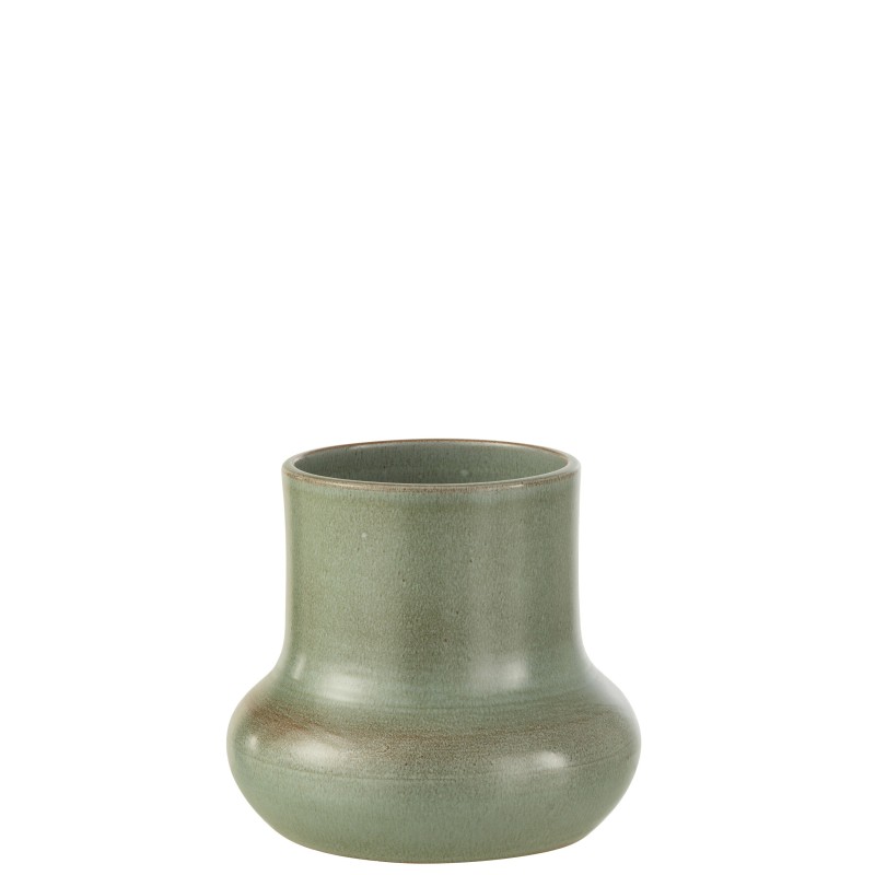 Vaso di fiori in ceramica grigio-blu 21x21x21 cm