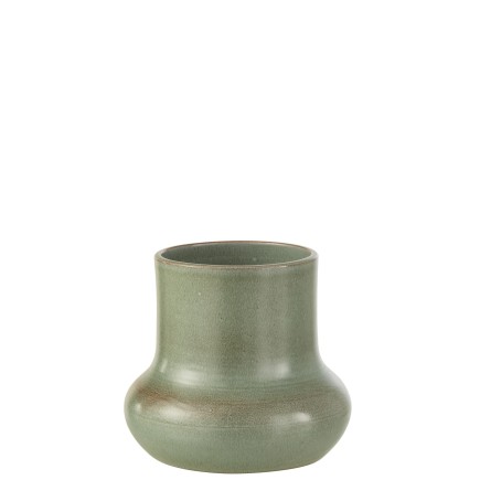 Vaso di fiori in ceramica grigio-blu 21x21x21 cm