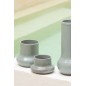 Vaso di fiori in ceramica grigio-blu 21x21x21 cm