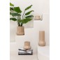 Vaso di fiori in ceramica beige 27x27x27 cm Vaso di fiori in ceramica beige 27x27x27 cm