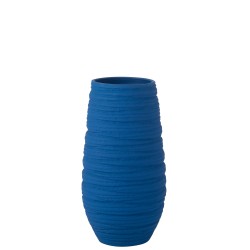 Macetero de cerámica azul 28*25*55 cm