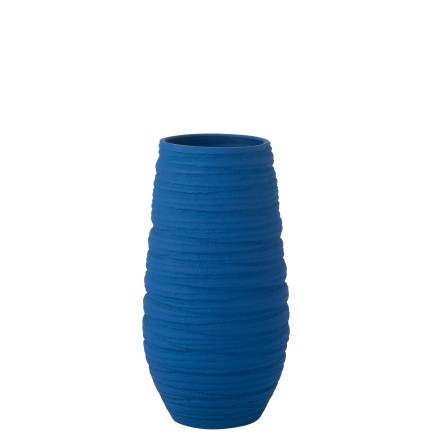 Macetero de cerámica azul 28*25*55 cm