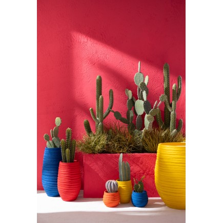 Macetero de cerámica naranja 17*14*14 cm