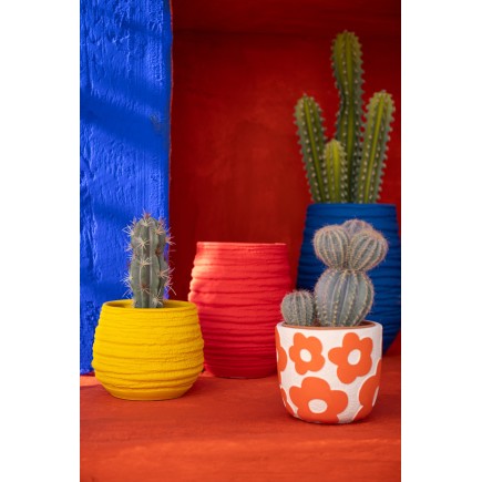 Macetero de cerámica rojo 21*18*23 cm