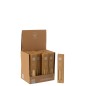 Boîte de 8 pailles en bambou naturel H20cm