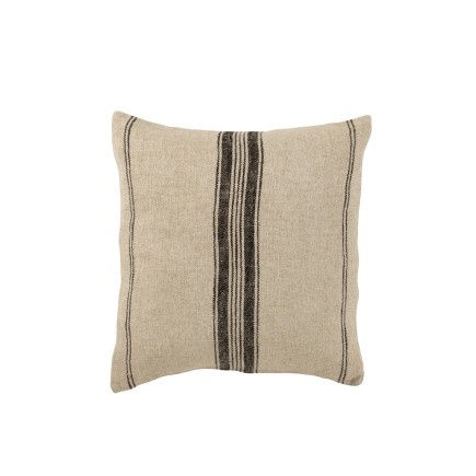 Cuscino quadrato con linee in cotone multicolore 45x45x12 cm