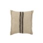Cuscino quadrato con linee in cotone multicolore 45x45x12 cm Cuscino quadrato con linee in cotone multicolore 45x45x12 cm