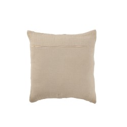 Cuscino quadrato con linee in cotone multicolore 45x45x12 cm