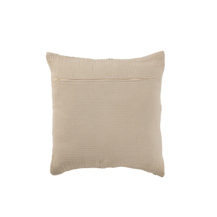 Cuscino quadrato con linee in cotone multicolore 45x45x12 cm