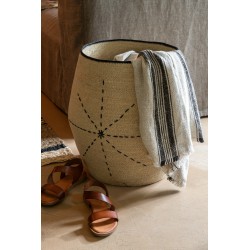 Jeté de lit avec lignes en coton multicouleur 176x130x1 cm