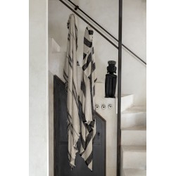 Jeté de lit avec lignes en coton multicouleur 176x130x1 cm