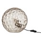 Lampe boule en vere gris clair 42x45x45cm Lampe boule en vere gris clair 42x45x45cm