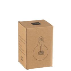 Ampoule E27 en verre transparent 8x8x12 cm