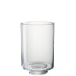 Photophore en verre transparent 23x23x35 cm