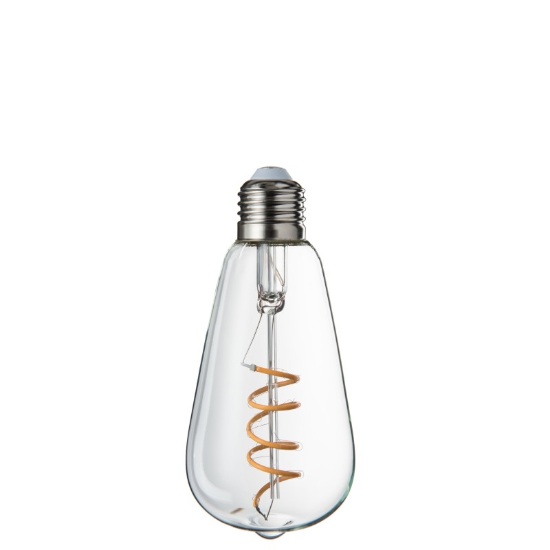 Ampoule E27 en verre transparent 6.5x6.5x14.5 cm