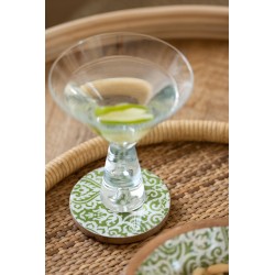 Verre à cocktail en verre transparent 13x13x16 cm