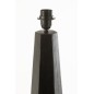 Pied de lampe octogonale en bois noir 25x25x70 cm