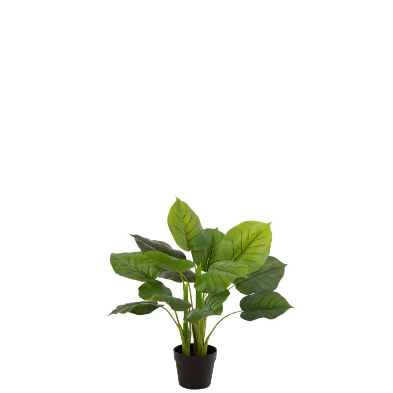 Planta plástico verde en maceta Alt. 70 cm