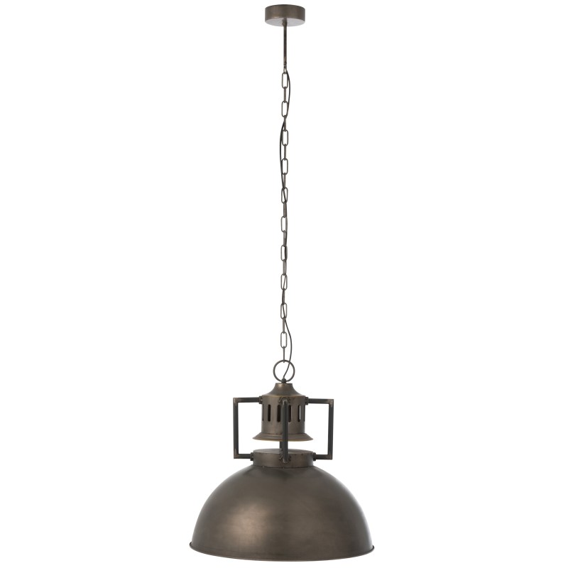 Lampe suspendue industrielle en métal gris L55*l55*H147cm