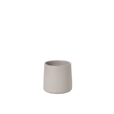 Maceta redonda cerámica gris Alt. 16