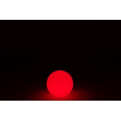 Lámpara LED exterior bola redonda de plástico blanco 29x29x29 cm