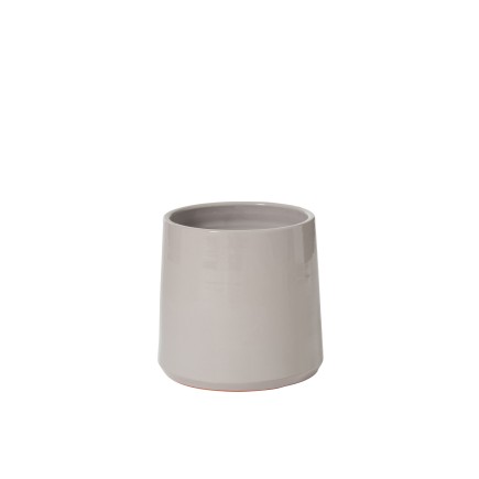 Maceta redonda cerámica gris Alt. 22