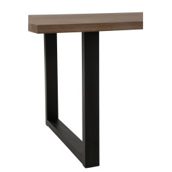 PIEDS DE TABLE RECTANGLE ACIER NOIR