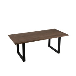 Pieds de table en métal noir 86x10x13 cm