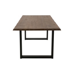 Pieds de table en métal noir 86x10x13 cm