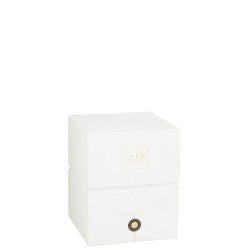Vela perfumada 120H en tarro de vidrio multicolor 15x15x22.5 cm