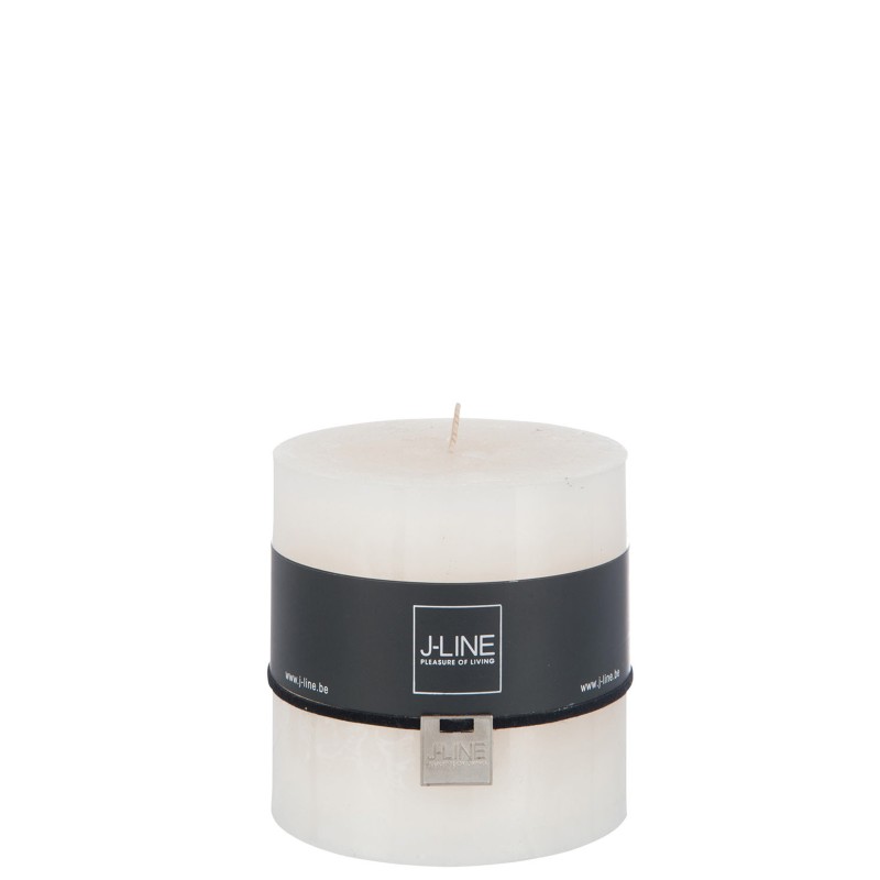 Bougie cylindrique 80H en Paraffine blanc 10x10x10 cm Bougie cylindrique 80H en Paraffine blanc 10x10x10 cm