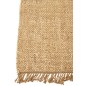 Tapis rectangulaire tricot en textile naturel 243x162x2 cm Tapis rectangulaire tricot en textile naturel 243x162x2 cm