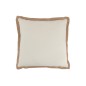 Cojín cuadrado con borde tejido beige de 49x49cm - Cojín para exteriores