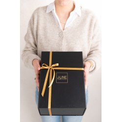 Coffret cadeau en Papier Noir 28x20x12cm
