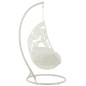 Silla colgante de aluminio blanco 113x103x197 cm