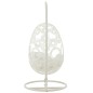 Silla colgante de aluminio blanco 113x103x197 cm