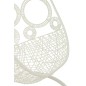 Fauteuil suspendu en aluminium blanc 113x103x197 cm