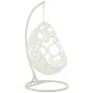 Silla colgante de aluminio blanco 113x103x197 cm