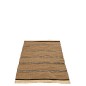 Tapete tejido de hoja de palma marrón 215x151x1 cm